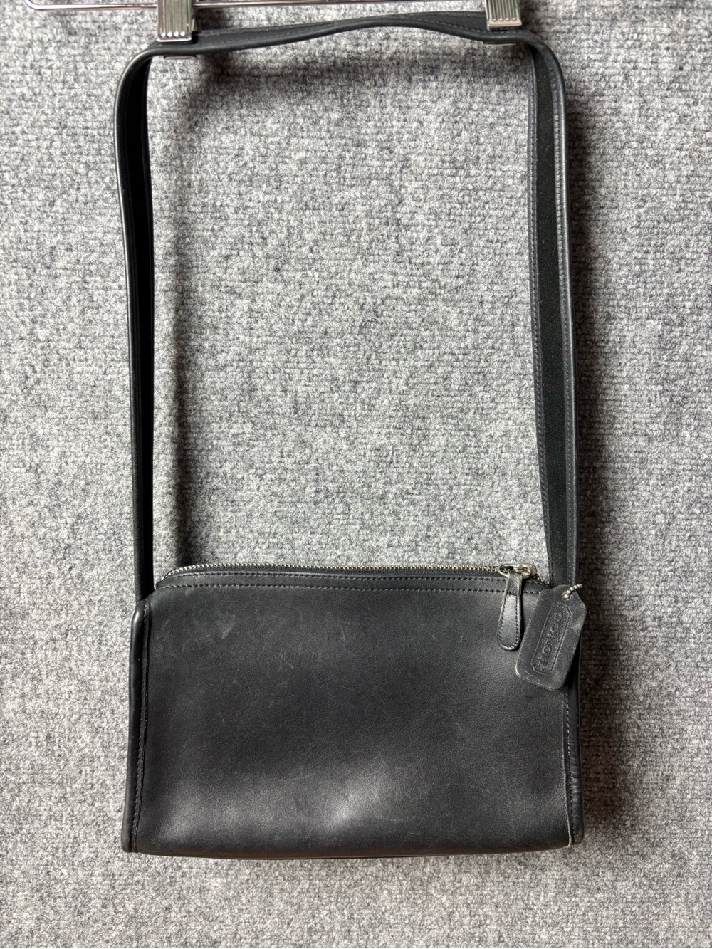 Coach Black Leather Shoulder Bag
